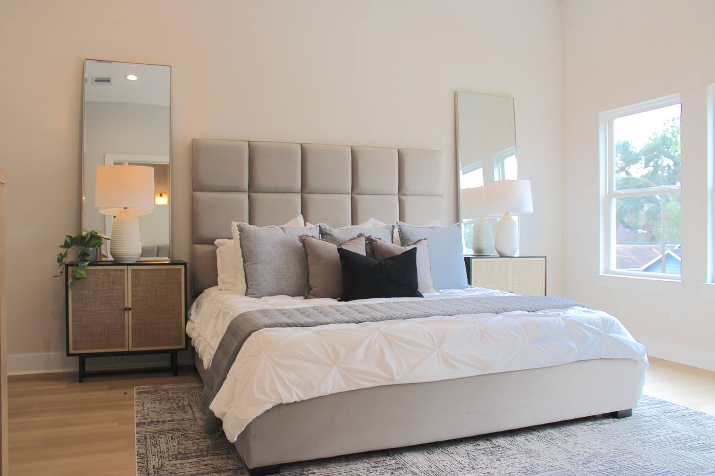 Room furnished and set up by Houston Furniture Rentals